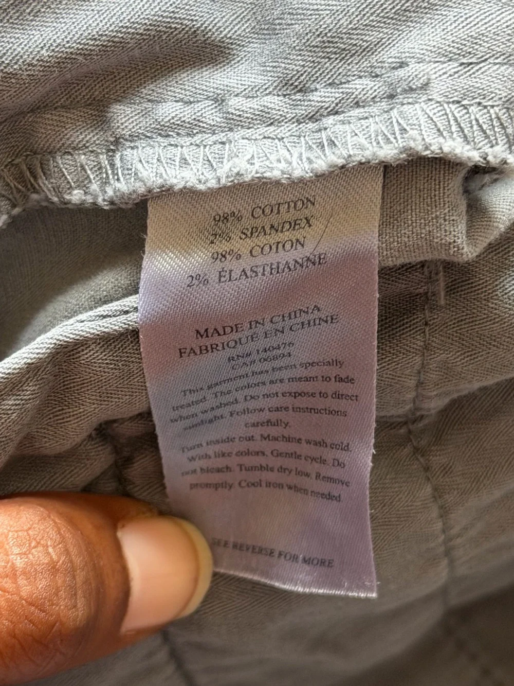 Faherty Men’s Chino Shorts Size 32 Gray Stretch Flat Front Preppy Casual